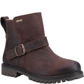 Brown - Front - Hush Puppies Girls Mini Wakely Leather Boots