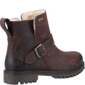 Brown - Back - Hush Puppies Girls Mini Wakely Leather Boots