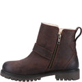 Brown - Pack Shot - Hush Puppies Girls Mini Wakely Leather Boots