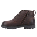 Brown - Side - Hush Puppies Boys Mini Presley Leather Boots