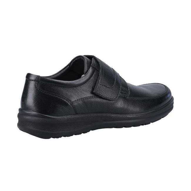 Black - Back - Fleet & Foster Mens Polypay Moccasins