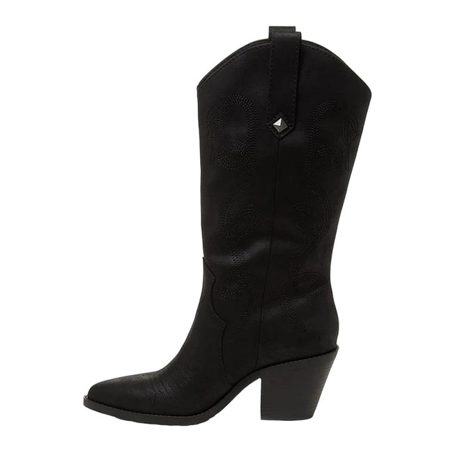 Black - Close up - Rocket Dog Womens-Ladies Feria Long Boots