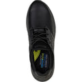 Black - Side - Skechers Mens Delson 3.0 Ezra Leather Shoes