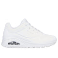 White - Lifestyle - Skechers Womens-Ladies Uno Stand On Air Trainers