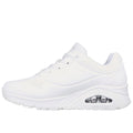 White - Pack Shot - Skechers Womens-Ladies Uno Stand On Air Trainers