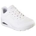 White - Front - Skechers Womens-Ladies Uno Stand On Air Trainers