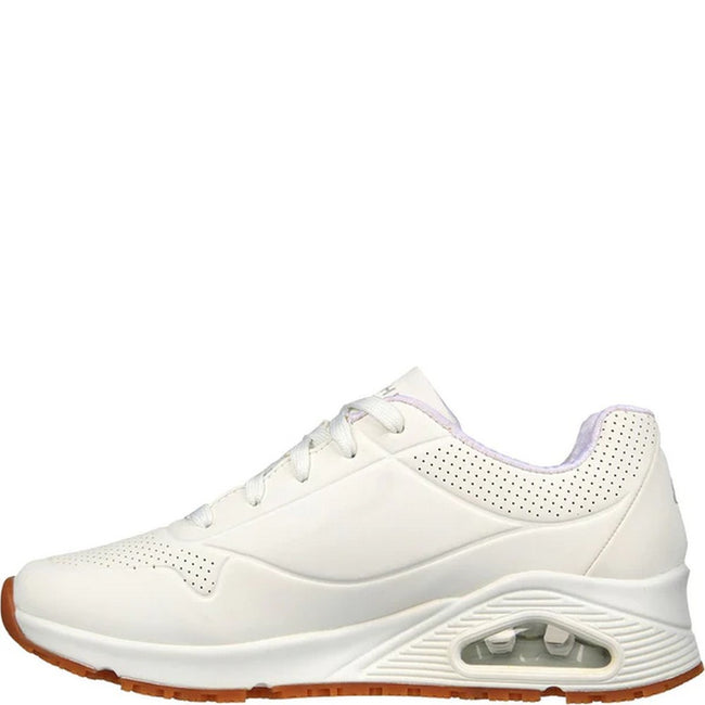 White - Lifestyle - Skechers Womens-Ladies Uno SR Work Relaxed Fit Safety Shoes