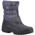 Grey - Front - Cotswold Unisex Adult Chase Zip Touch Fastening Snow Boots