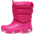Pink - Close up - Crocs Childrens-Kids Classic Neo Puff Boots