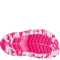 Pink - Side - Crocs Childrens-Kids Classic Neo Puff Boots