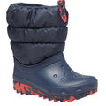 Blue - Front - Crocs Childrens-Kids Classic Neo Puff Boots
