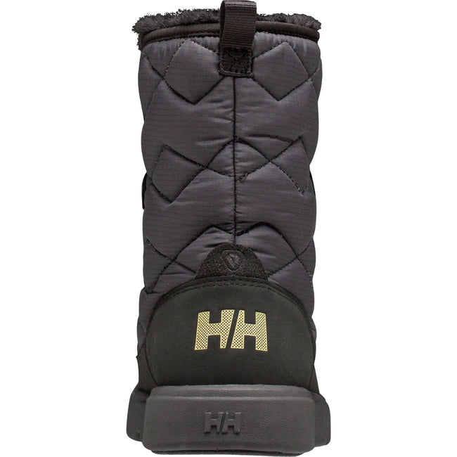 Black - Back - Helly Hansen Womens-Ladies Willetta Suede Snow Boots