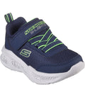 Navy-Lime - Front - Skechers Boys S-Lights Meteor-Lights Trainers