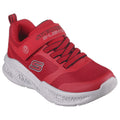 Red-Black - Front - Skechers Boys S-Lights Meteor-Lights Trainers