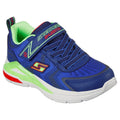 Navy-Lime - Front - Skechers Boys S Lights Tri-Namics Shoes