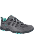 Grey-Mint - Front - Hi-Tec Mens Quadra II Suede Walking Shoes