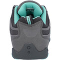 Grey-Mint - Back - Hi-Tec Mens Quadra II Suede Walking Shoes
