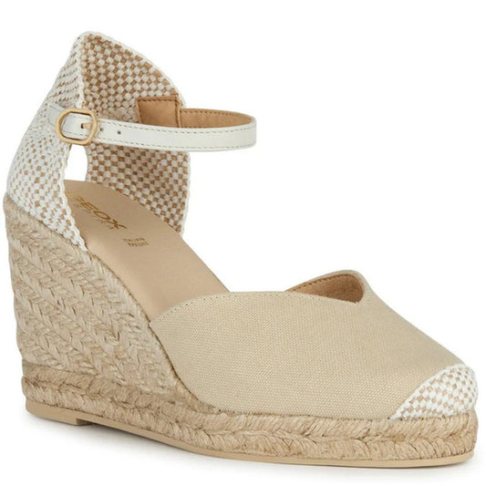 Light Sand - Front - Geox Womens-Ladies Gelsa Sandals