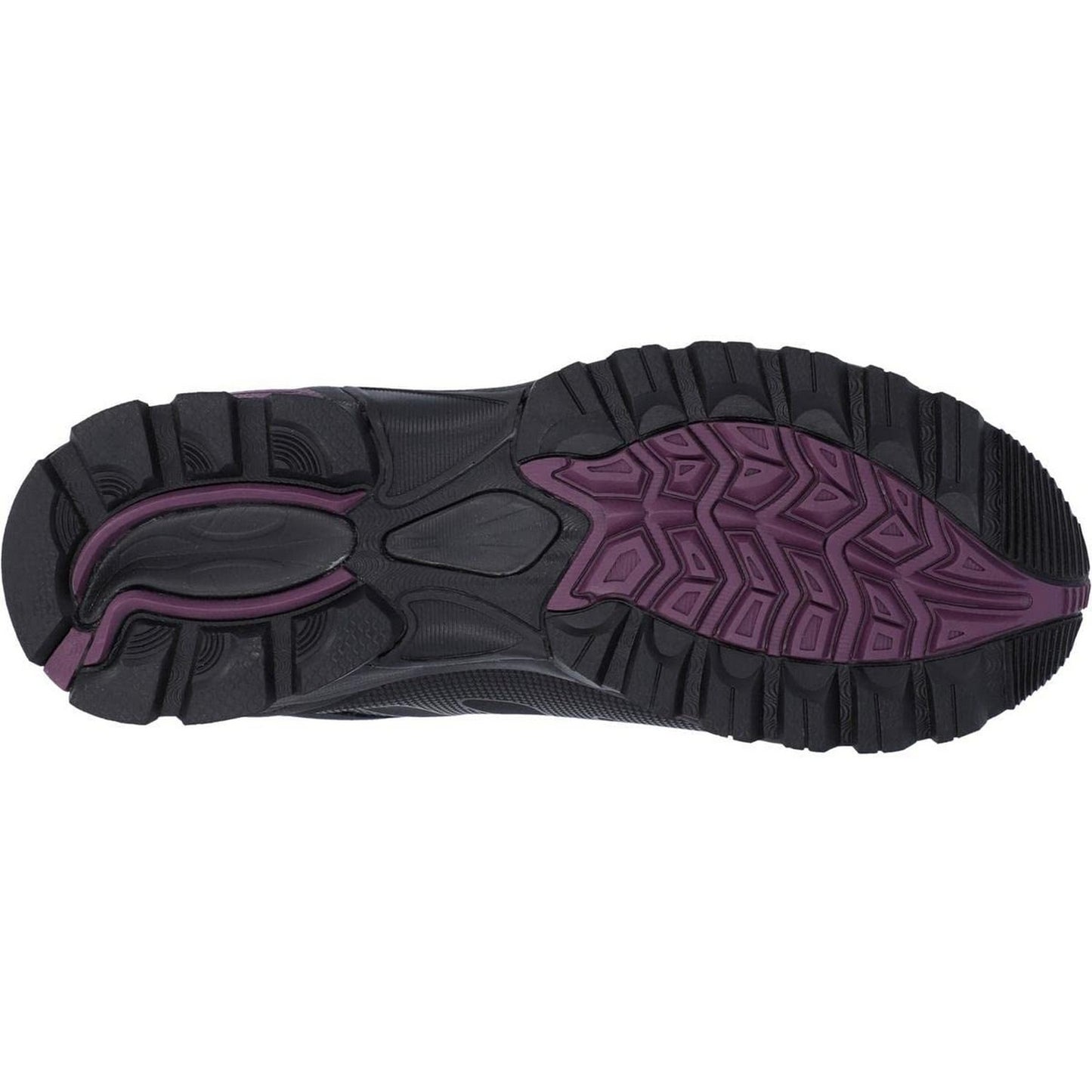 Black-Grape Wine - Close up - Hi-Tec Womens-Ladies Raven Mid Cut Walking Boots