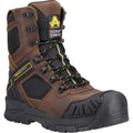 Brown - Front - Amblers Mens Detonate Grain Leather Safety Boots