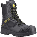 Black - Front - Amblers Mens Dynamite Grain Leather Safety Boots