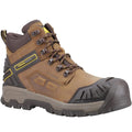 Brown - Front - Amblers Mens Quarry Grain Leather Safety Boots