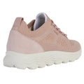 Light Rose - Back - Geox Womens-Ladies Spherica Suede Trainers