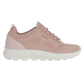 Light Rose - Side - Geox Womens-Ladies Spherica Suede Trainers