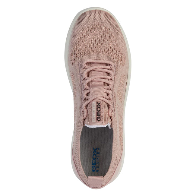 Light Rose - Lifestyle - Geox Womens-Ladies Spherica Suede Trainers