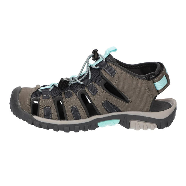 Brown-Black - Side - Hi-Tec Womens-Ladies Cove Sport Sandals