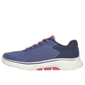 Navy-Coral - Back - Skechers Womens-Ladies GO WALK 7 - Cosmic Waves Trainers
