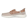 Taupe - Side - Skechers Womens-Ladies On The Go Flex Palmilla Boat Shoes