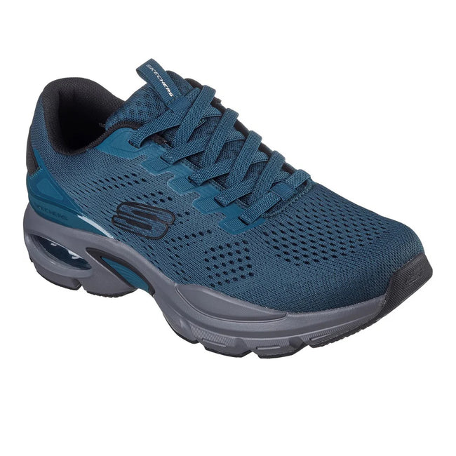 Teal-Black - Front - Skechers Mens Ventura Skech-Air Trainers