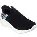 Black-Multicoloured - Front - Skechers Girls Ultra Flex 3.0 - Colory Wild Trainers