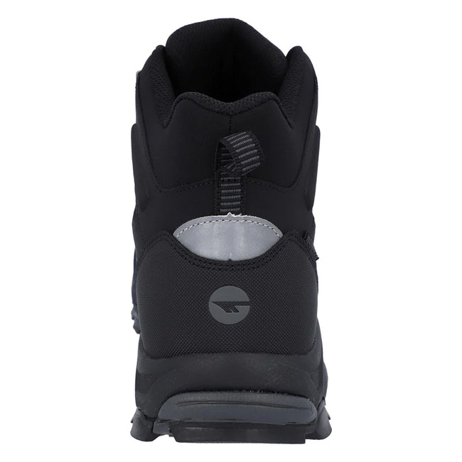 Black-Carbon Grey - Back - Hi-Tec Mens Jackdaw Waterproof Mid Cut Boots