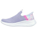 Lavender-Multicoloured - Pack Shot - Skechers Girls Ultra Flex 3.0 - Colory Wild Trainers
