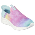 Multicoloured - Front - Skechers Girls Ultra Flex 3.0 - Pastel Clouds Trainers