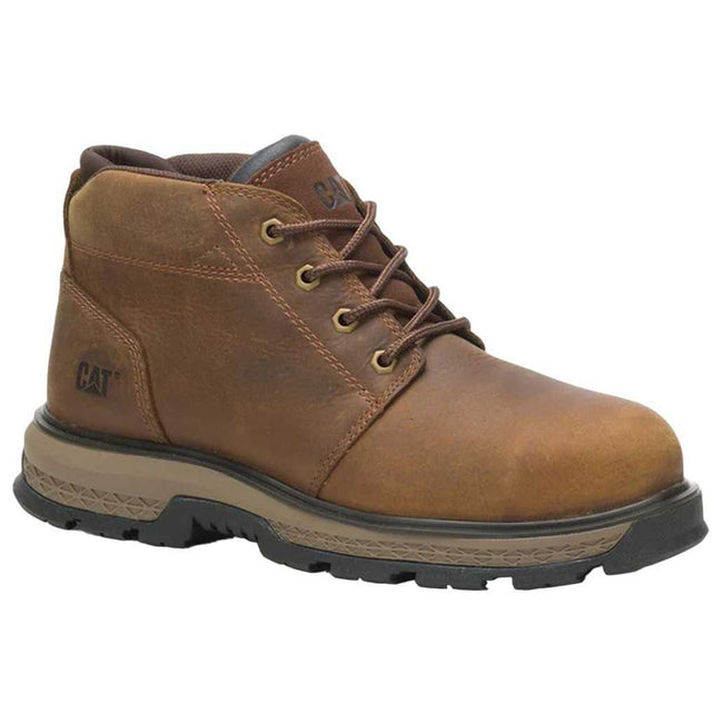 Pyramid - Front - Caterpillar Mens Exposition 4.5 Leather Safety Boots