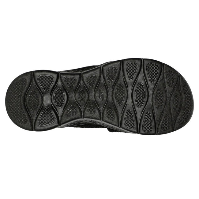 Black - Pack Shot - Skechers Womens-Ladies Go Walk Flex Sandals
