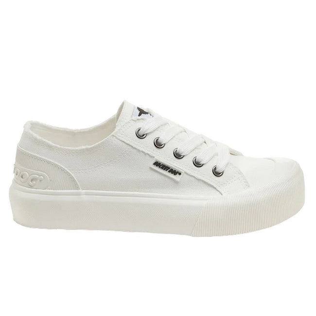 White - Lifestyle - Rocket Dog Womens-Ladies Jazzin Plus Trainers