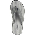 Grey - Side - Skechers Mens Tantric Fritz Flip Flops