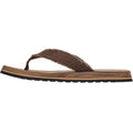 Brown - Back - Skechers Mens Tantric Fritz Flip Flops