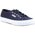 Navy-White - Front - Superga Womens-Ladies 2750 Cotu Classic Trainers