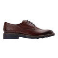 Brown - Pack Shot - Base London Mens Mawley Leather Derby Shoes