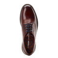 Brown - Close up - Base London Mens Mawley Leather Derby Shoes