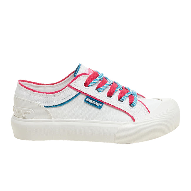 White - Pack Shot - Rocket Dog Womens-Ladies Jazzin Plus Trainers