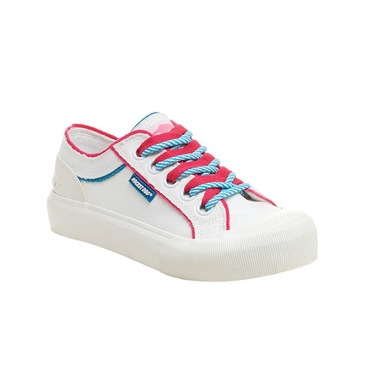 White - Front - Rocket Dog Womens-Ladies Jazzin Plus Trainers