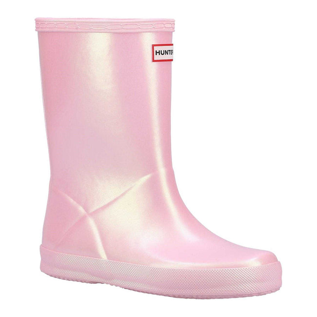 Bella - Front - Hunter Childrens-Kids First Nebula Wellington Boots