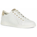 White-Gold - Front - Geox Womens-Ladies D Jaysen B Trainers