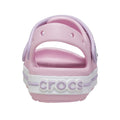 Ballerina Pink-Lavender - Side - Crocs Childrens-Kids Crocband Play Sandals